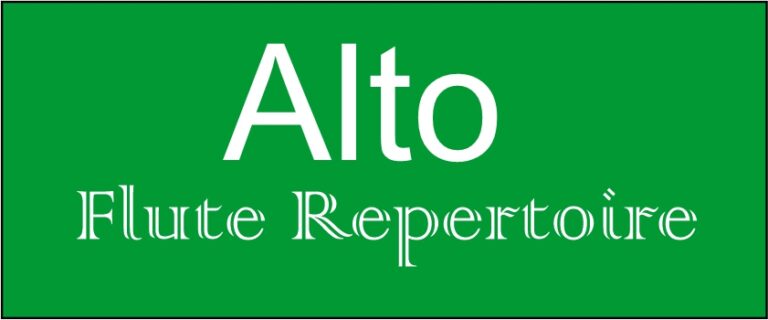 Alto flute repertoire