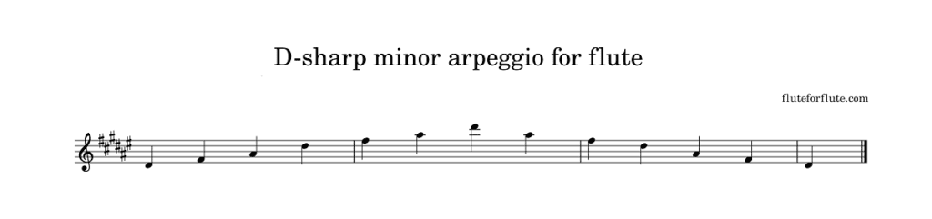 D-sharp minor arpeggio for flute-1