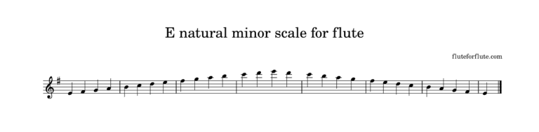 All flute major and minor scales and their notes | PDF