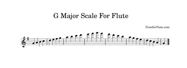 How to play G major scale on flute, notes, fingering chart, and concert tips