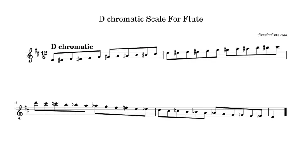 D chromatic Scale For Flute-1