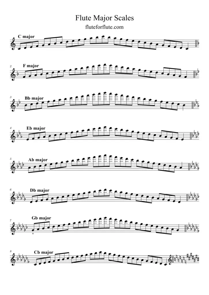 flute scales
