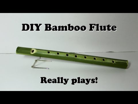 How to make a homemade bamboo flute