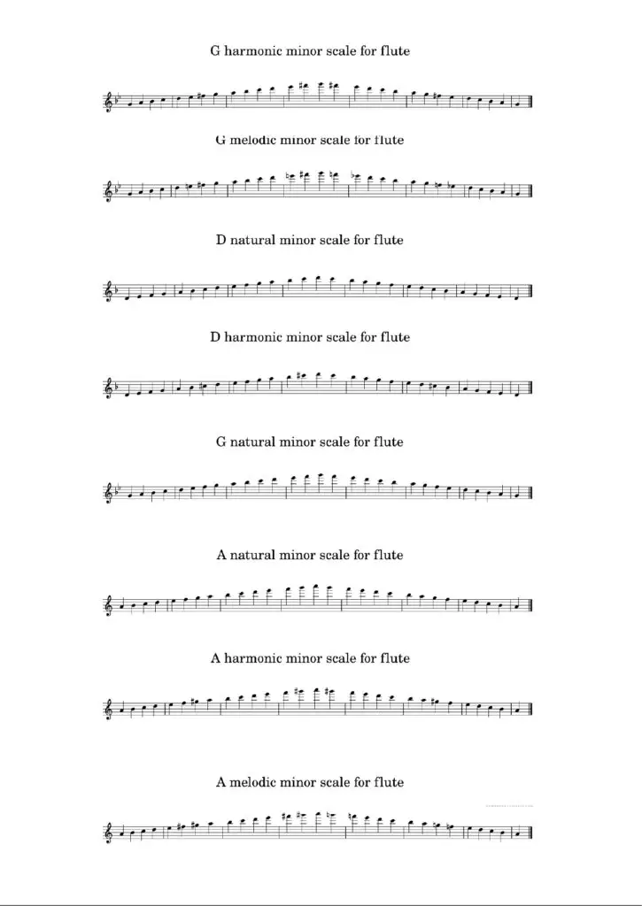flute scales