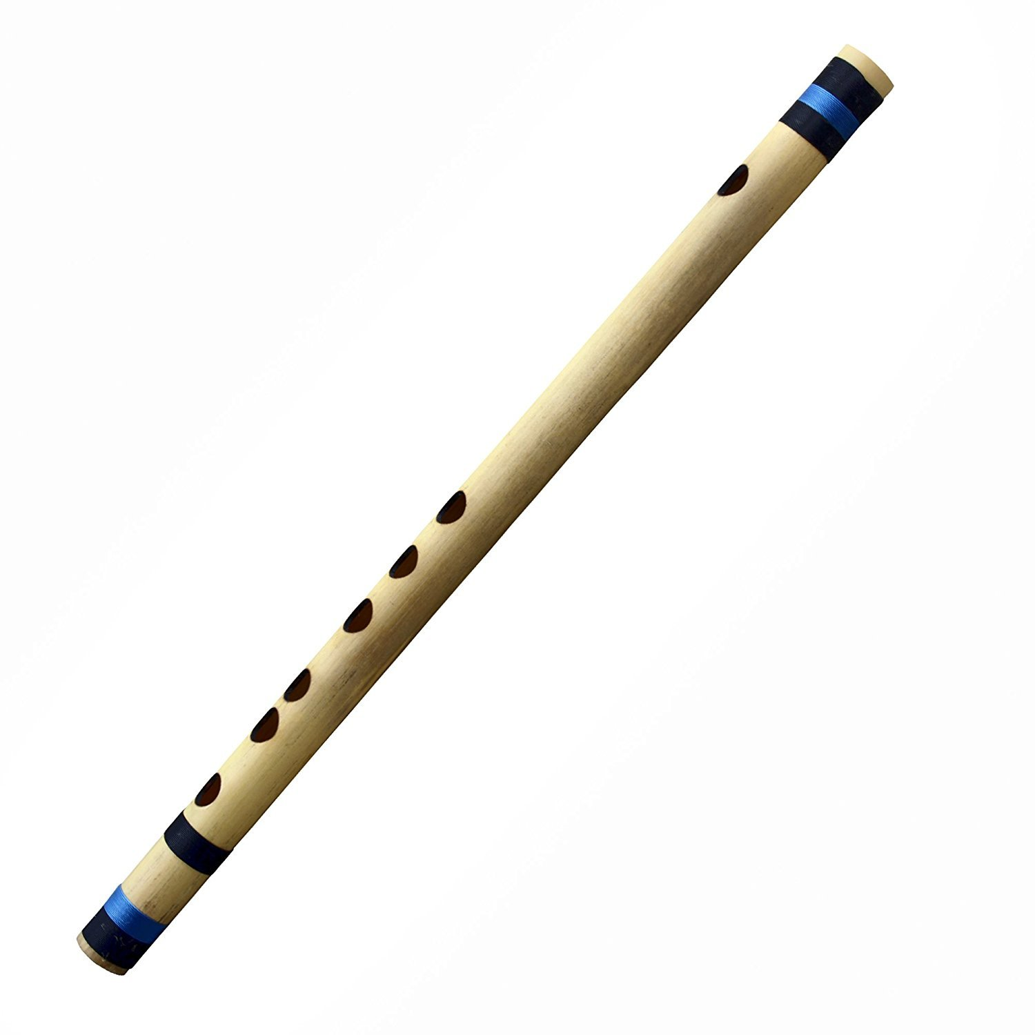 How are traditional Indian bamboo flutes made?