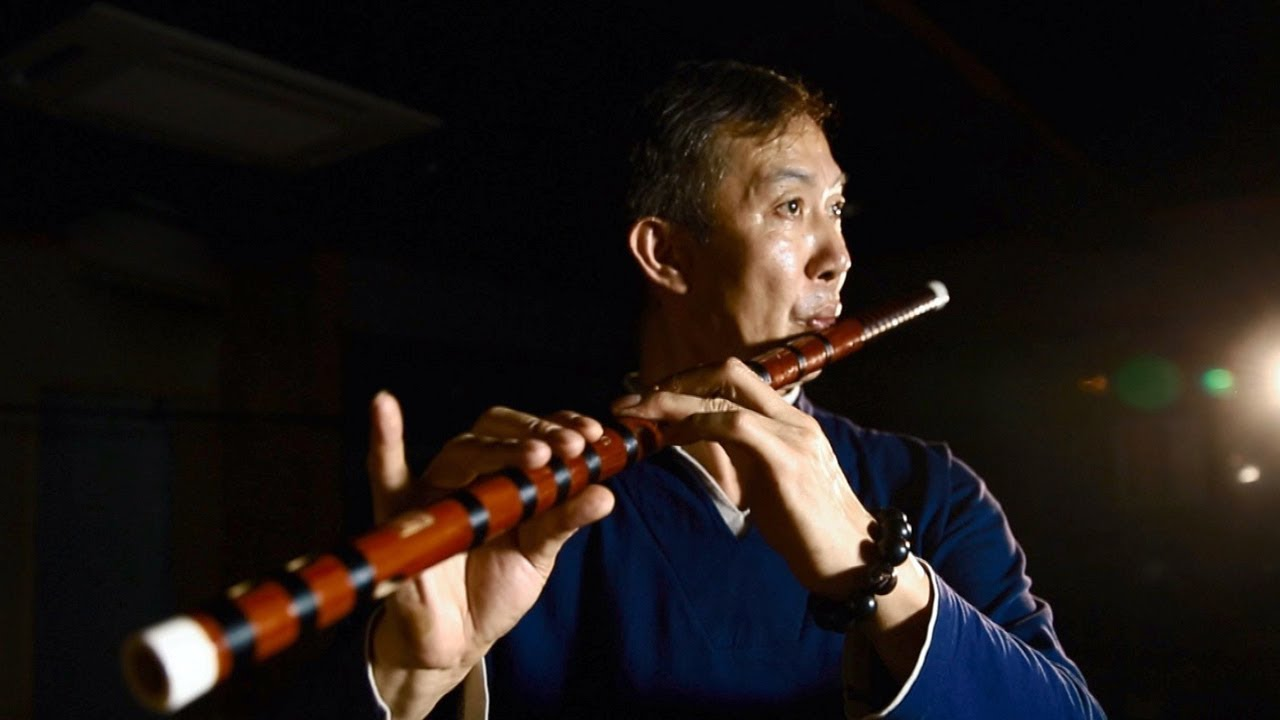 Bamboo flute performance