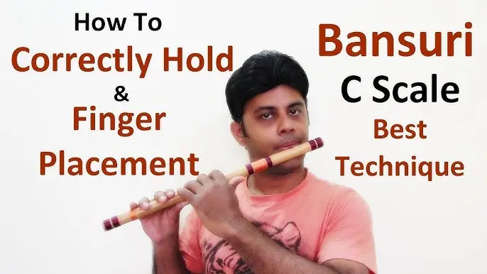 Bamboo flute holding technique