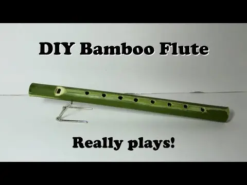 Homemade bamboo flute